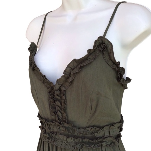 Altar’d State Green Ruffled Jumpsuit - Picture 3 of 8